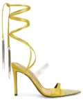 Alexandre Vauthier 105mm ankle-strap leather sandals - Yellow