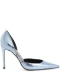Alexandre Vauthier metallic-effect leather pumps - Blue