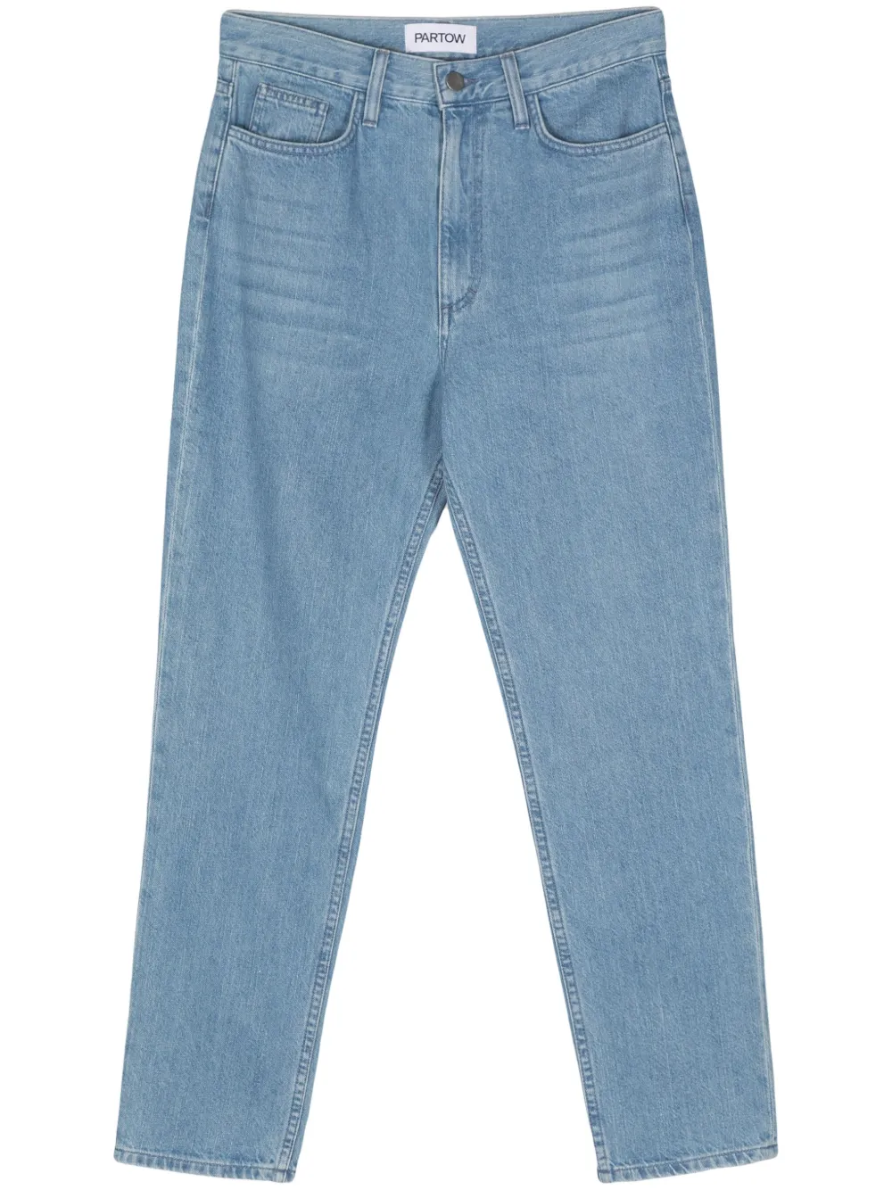 Partow Boyfriend-Jeans mit hohem Bund - Blau