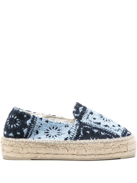 Manebi crochet-knit espadrilles