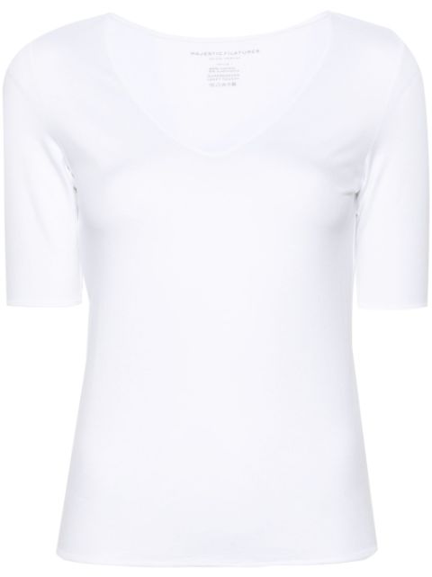 Majestic Filatures Maglia V-neck T-shirt Women