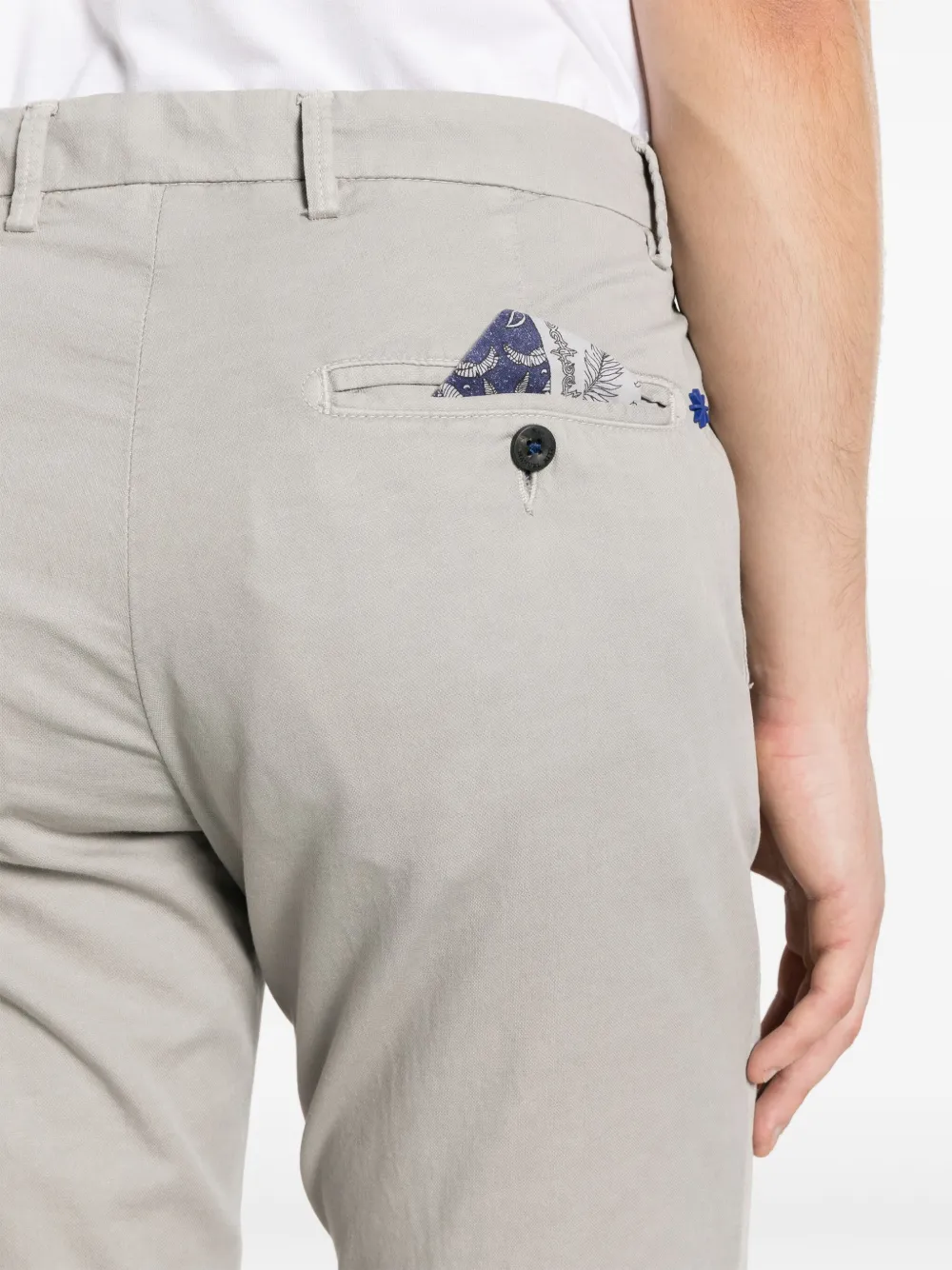 Manuel Ritz Slim-fit chino Grijs