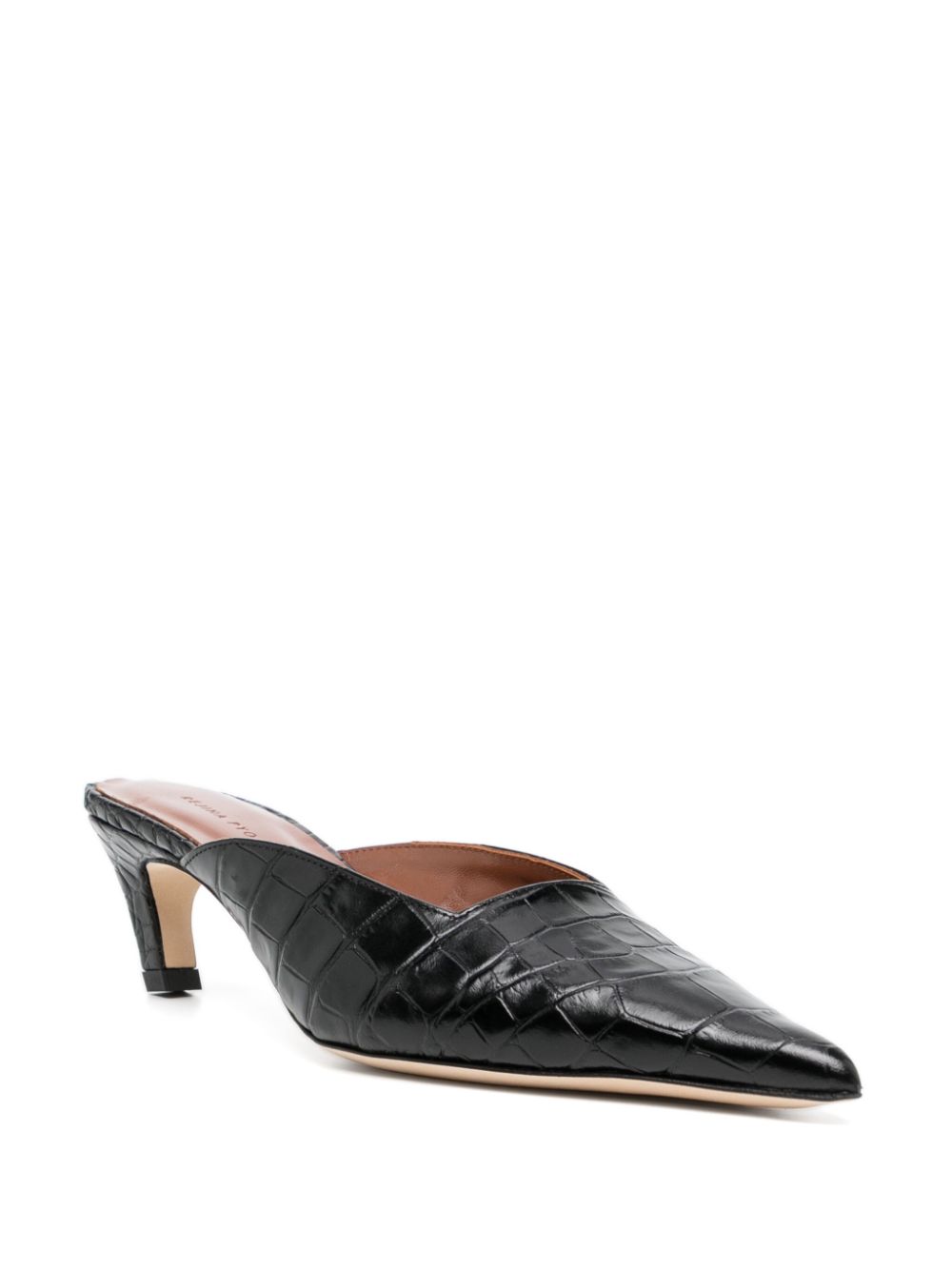 Rejina Pyo 40mm Mathilde mule - Black