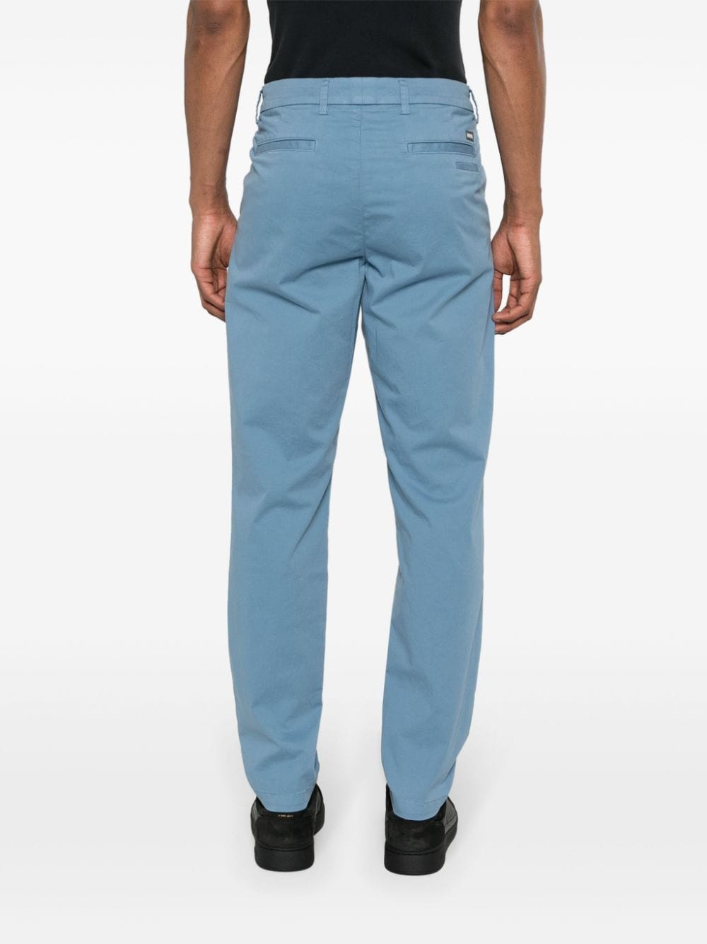 Shop Hugo Boss Slim-cut Chino Trousers In Blue