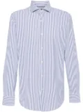 BOSS long-sleeves striped shirt - Blue