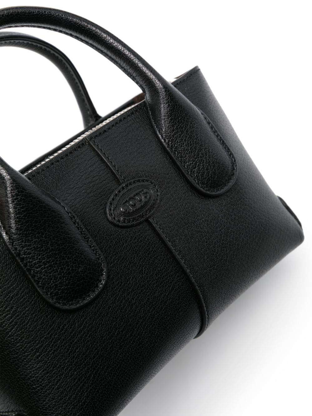 Shop Tod's Di Leather Mini Bag In Black
