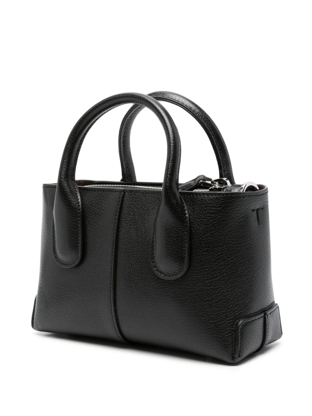 Shop Tod's Di Leather Mini Bag In Black