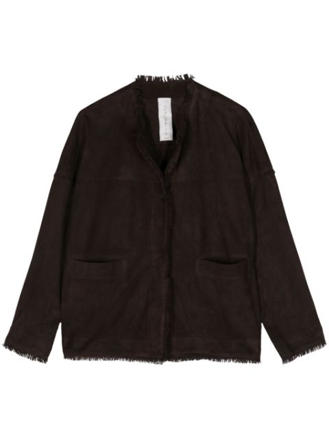 FURLING BY GIANI frayed suede jacket