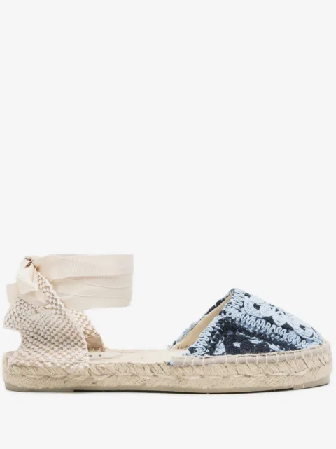 Manebi crochet-knit espadrilles