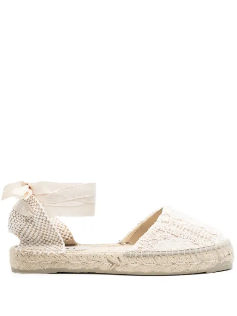 Manebi crochet-knit espadrilles