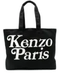 Kenzo large logo-print tote bag - Black