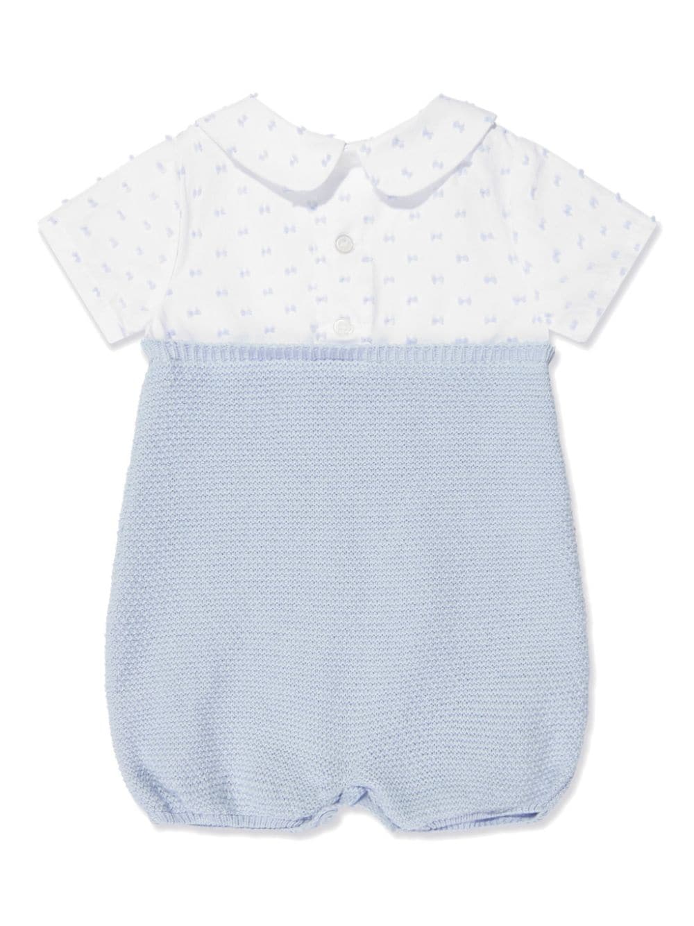 Shop Paz Rodriguez Dungaree-style Romper In Blue