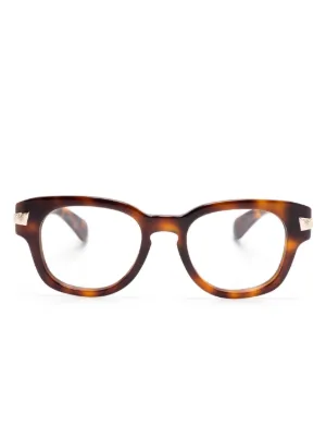 mioページ Miu Miu Eyewear square-frame Glasses | Brown | FARFETCH CA