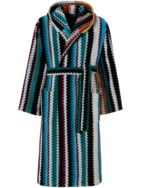 Missoni Home chevron cotton terry bathrobe