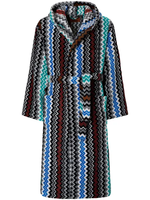 Missoni Home chevron cotton terry bathrobe
