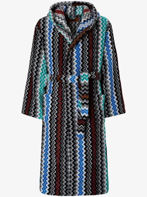 Missoni Home chevron cotton terry bathrobe