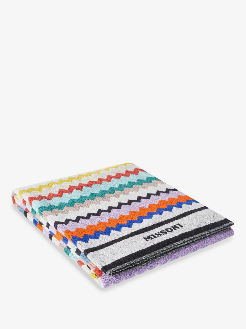 Missoni Home Riverbero cotton beach towel | Red | Image 1
