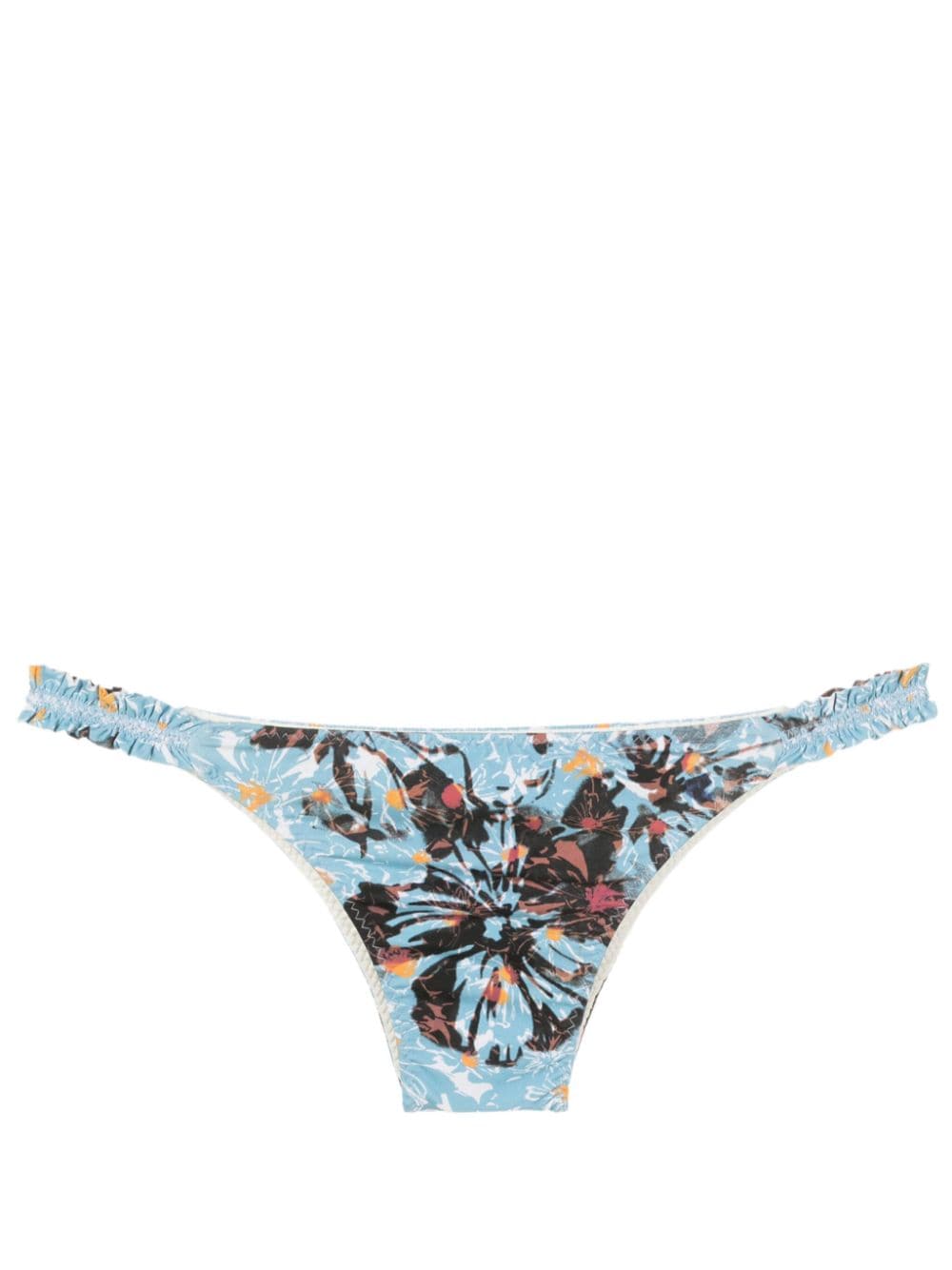 Clube Bossa Formella Flora-print Bikini Bottoms In Blue