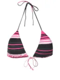 Clube Bossa Aava stripe-print bikini top - Multicolour