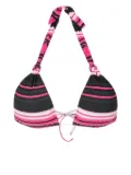 Clube Bossa Rings striped bikini top - Multicolour
