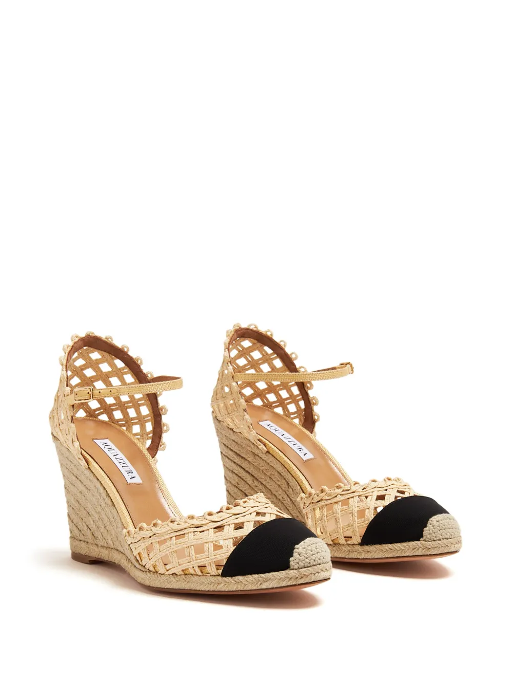 Aquazzura 120mm Sunburst espadrilles Neutrals