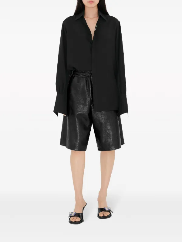 サンダル・ミュール BURBERRY Black Leather Bay Thong Mules Burberry Bay Thong Mules In Black - 68% Off | Editorialist