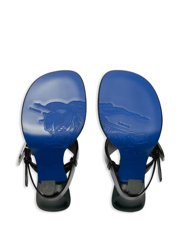 【関税&送料込み】Burberry Sandals Burberry Bay Leather Sandals | Black | FARFETCH