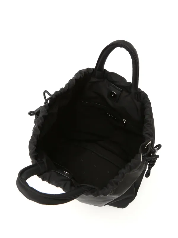 Agnès b. logo-print Drawstring Backpack | Black | FARFETCH