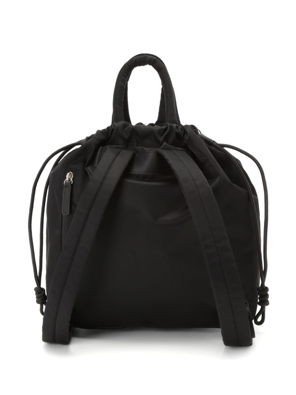 Shop Agnès B. Logo-print Drawstring Backpack In Black