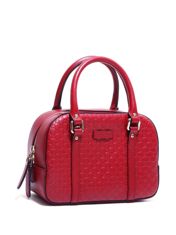 Gucci Pre Owned Guccissima two way Handbag Red FARFETCH IE