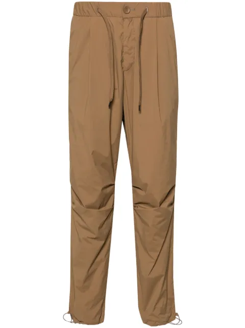 Herno pleat-detailing tapered trousers