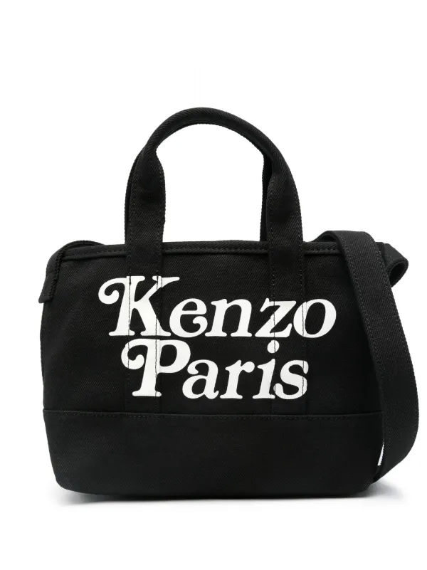 Kenzo Bolso Shopper Pequeno Con Logo Negro FARFETCH ES