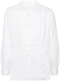 Yohji Yamamoto plain cotton shirt - White