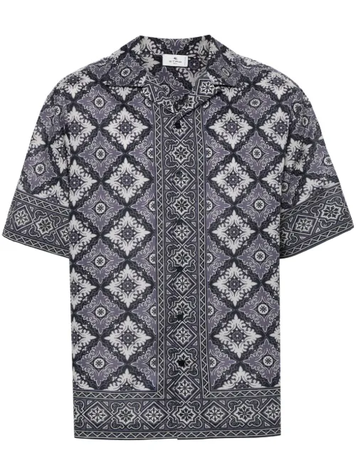 Chemise en coton à imprimé abstrait - ETRO - Modalova