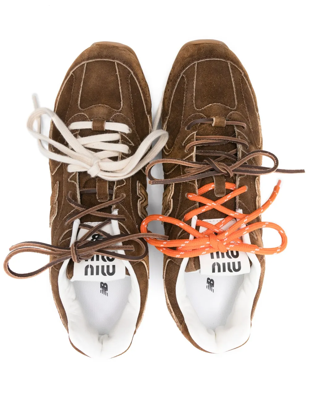 Miu x New Balance 530 SL suède sneakers Bruin