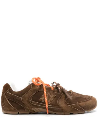 Miu Miu × New Balance スニーカー Brown 27 New Balance x Miu Miu Women's 530 SL Suede & Mesh Hazelnut Low Top