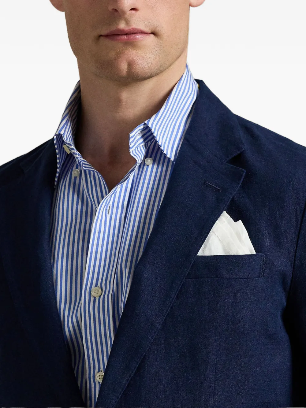 Polo Ralph Lauren Linnen blazer Blauw