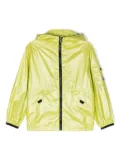 Moncler Enfant logo-patch hooded jacket - Green