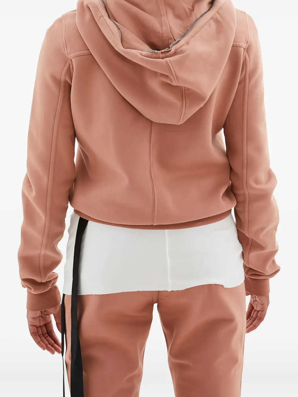 Rick Owens Drkshdw Zip-up Hoodie In Pink