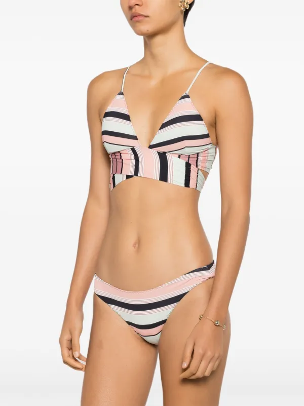 Clube Bossa Niarchos Striped Bikini Bottoms Multicolour FARFETCH IN