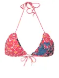 Clube Bossa Lieve floral-print bikini top - Red