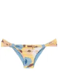 Clube Bossa Rings floral-print bikini bottoms - Blue