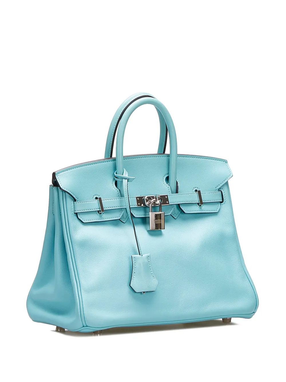 HERMES Pre-owned 2017 Birkin 25 Handbag In Blue