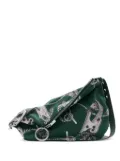 Burberry medium Knight hardware-print shoulder bag - Green