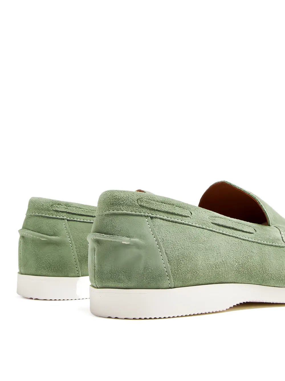 Duke & Dexter Stitched Scott Loafers In Green
