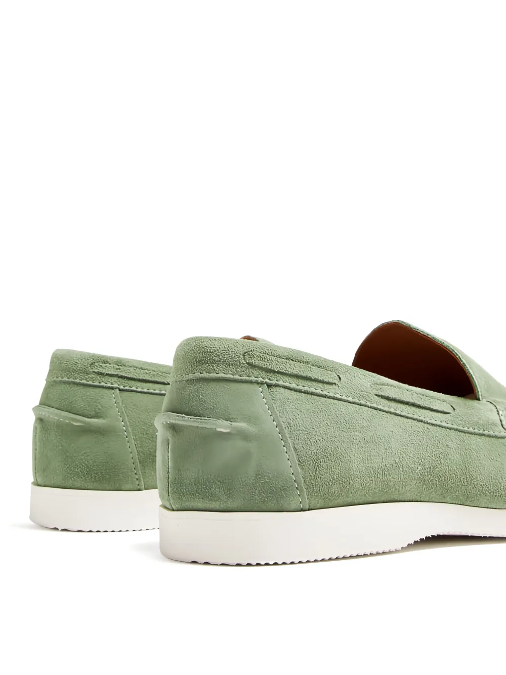 DUKE & DEXTER Scott loafers met stiksel Groen