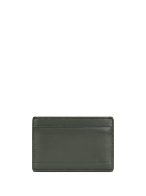 agnès b.  logo-debossed leather cardholder