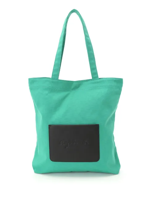 agnès b.  tote con aplique del logo
