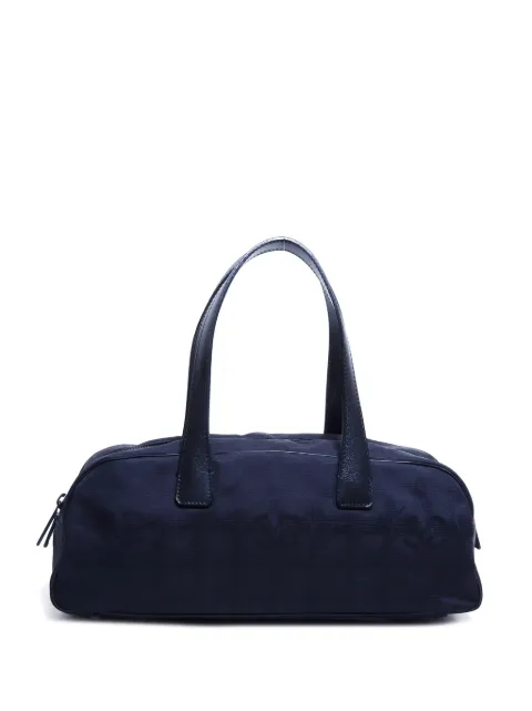 HOT SALE CHANEL 2002 New Travel Line Choco Bar tote bag Women