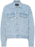 Mugler star-print denim jacket - Blue